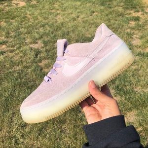 Light purple lavender nike sage Air Force 1s ones